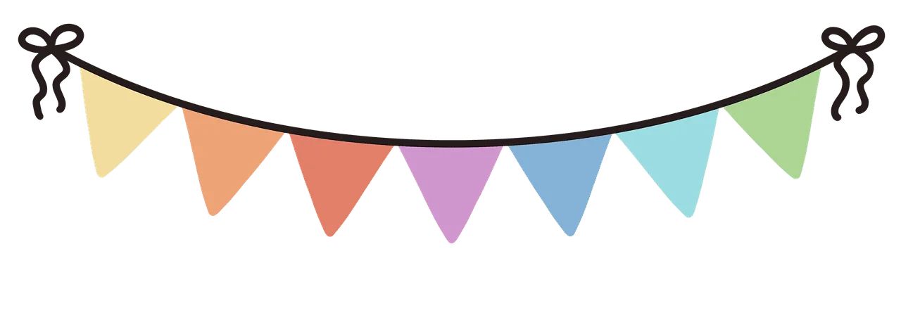 décoration d'anniversaire pour enfants multicolore pour location de tipis